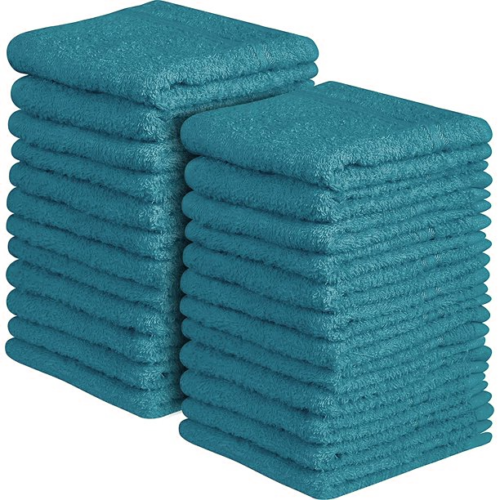 12x 100% EGYPTIAN COTTON TOWELS FACE CLOTH SOFT FLANNEL 500GSM